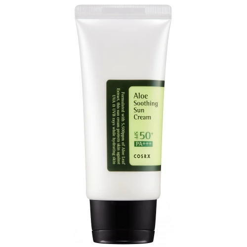COSRX Aloe Soothing Sun Cream SPF50+/PA+++ - Nawilżający Krem z Filtrem Przeciwsłonecznym, 50ml