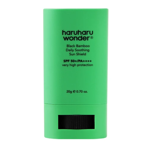 Haruharu Wonder Black Bamboo Daily Soothing Sun Shield SPF 50+/PA++++ - Krem z Filtrem w Sztyfcie, 20g