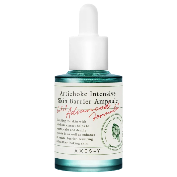 Axis-y Artichoke Intensive Skin Barrier Ampoule – Nawilżające Serum do Twarzy z Karczochem, 30ml