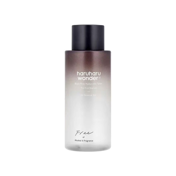 Haruharu Wonder Black Rice Hyaluronic Toner Free - Bezzapachowy Tonik Nawilżający do Twarzy z Fermentem Ryżowym, 300ml