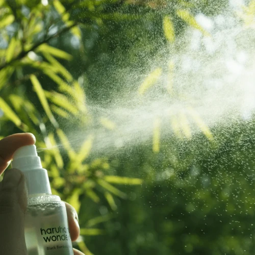 Haruharu Wonder Black Bamboo Mist - Nawilżająca Mgiełka do Twarzy z Ekstraktem z Liści Bambusa, 150ml 1